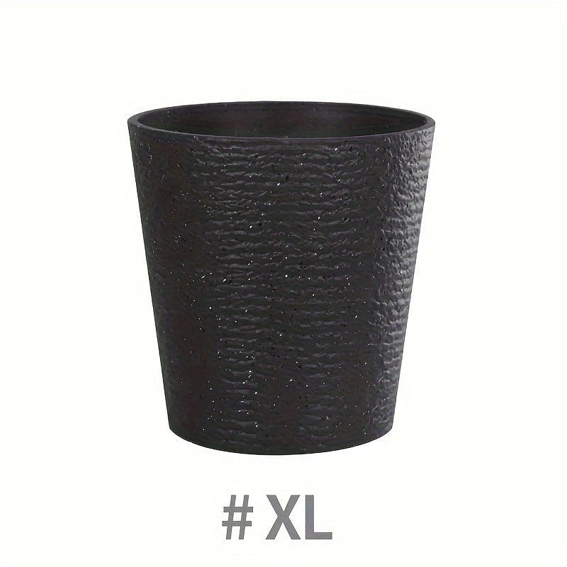 pot pour plante en plastique noir XL