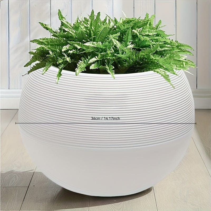 pot spherique pour plante Blanc 36 cm