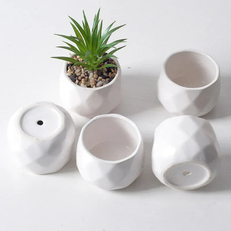 x6 petit cache pot ceramique